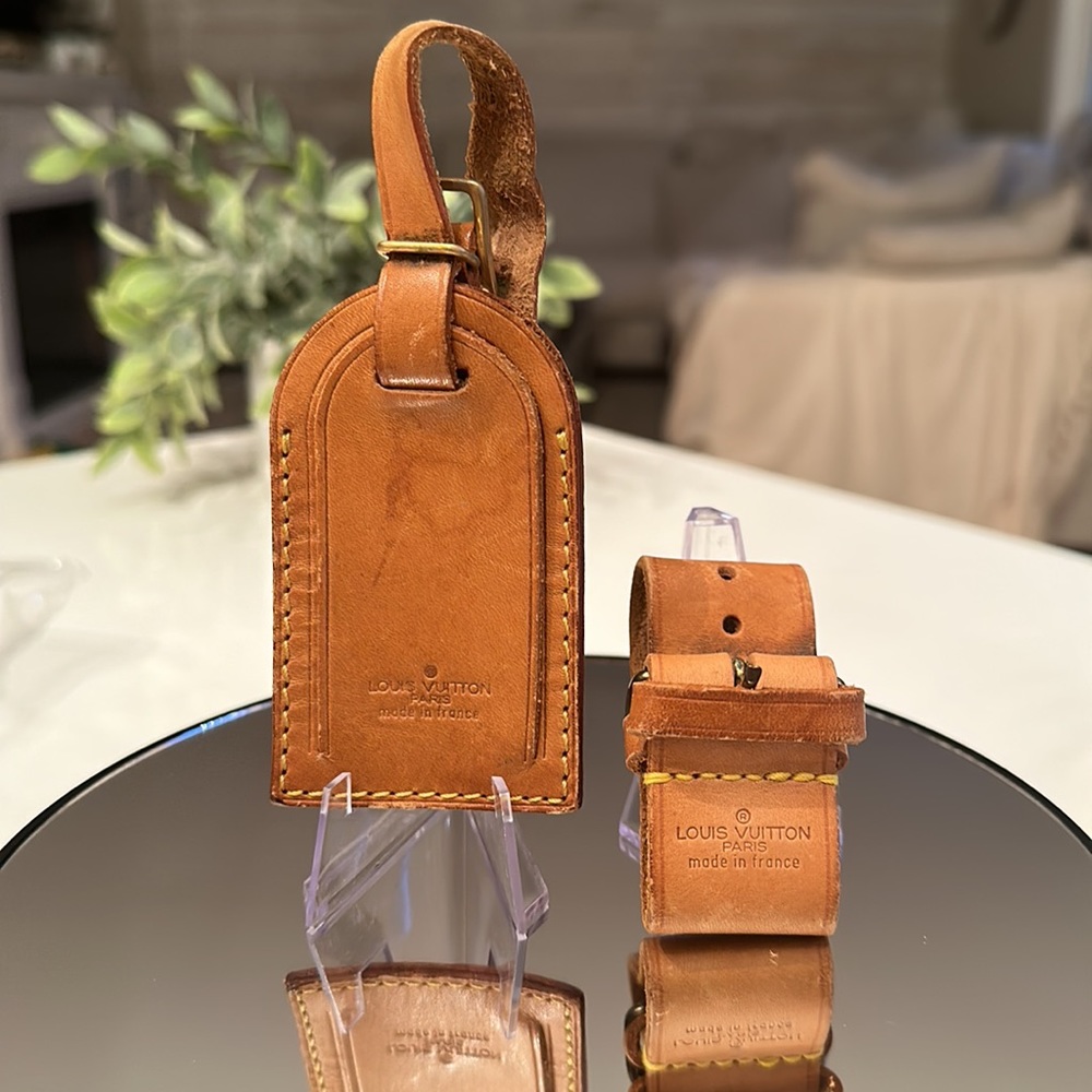 Authentic LV luggage tag